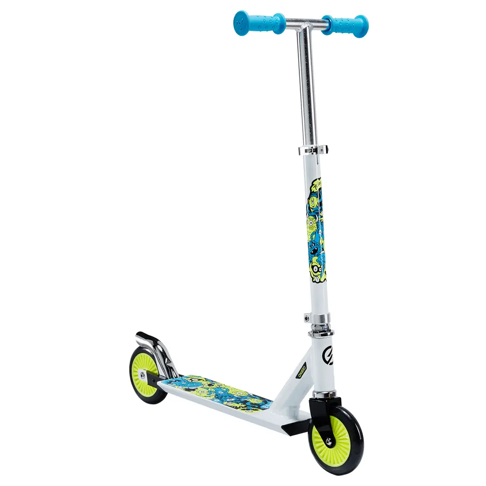TROTTINETTE ENFANT PLAY 3 BLANC/FLUO - OXELO