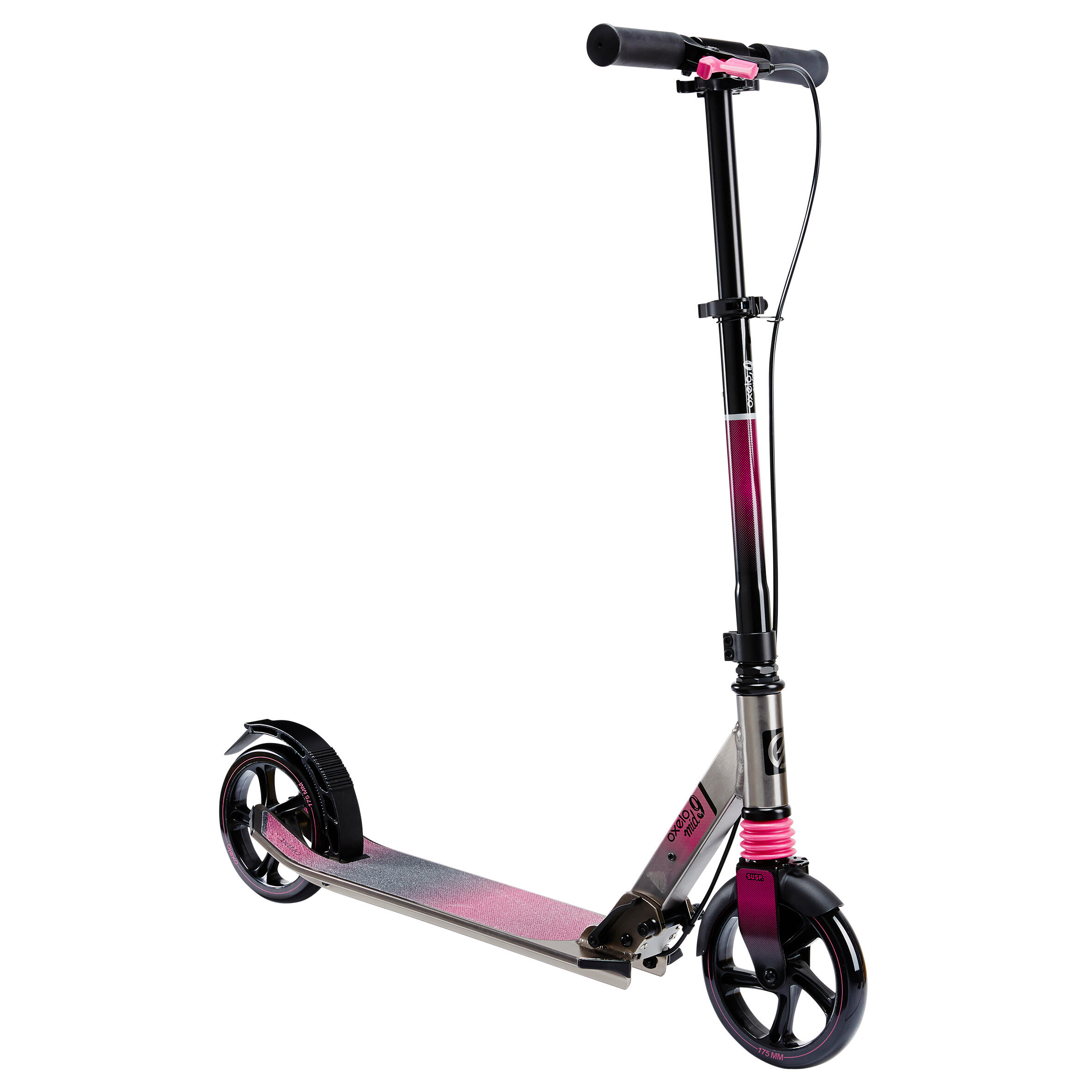Trottinette Mid 9 Grise Oxelo Decathlon Trottinette Mid 9 Grise Oxelo Decathlon