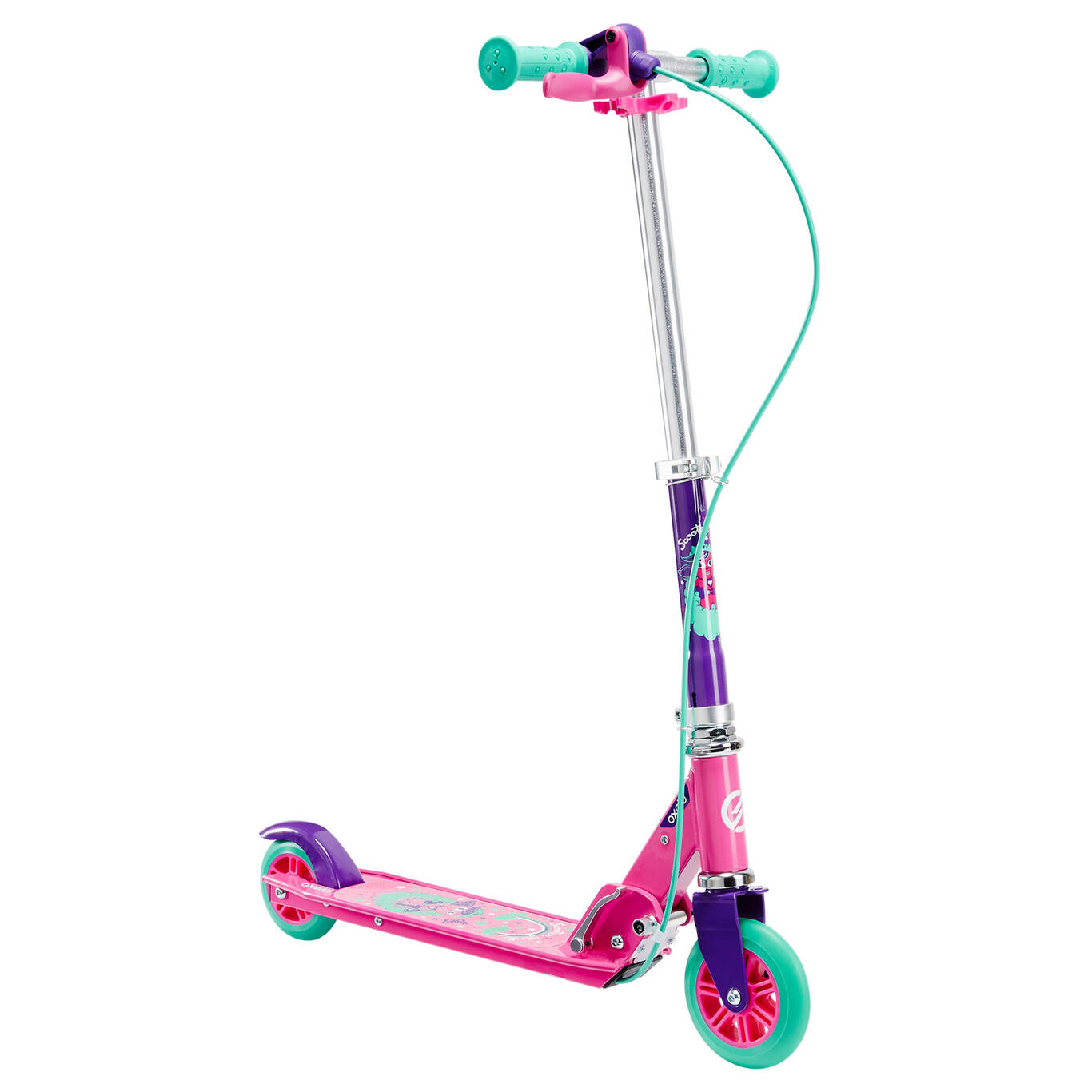 Play 5 Children's Scooter with Brake - Purple