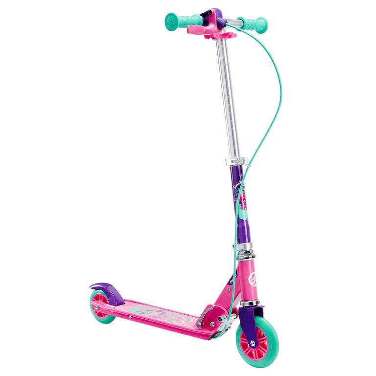 Play 5 Children's Scooter with Brake - Ungu