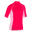 UV-resistant children's short sleeve thermal surfing polar t-shirt – Pink