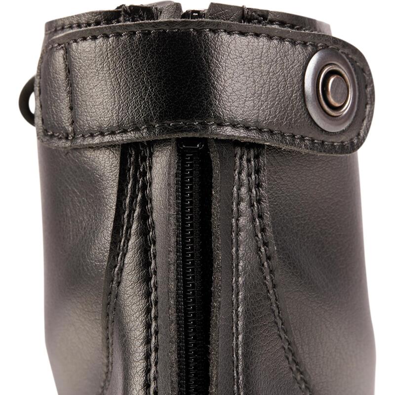 Adult Horse Riding LaceUp Jodhpur Boots 500 Black FOUGANZA Decathlon