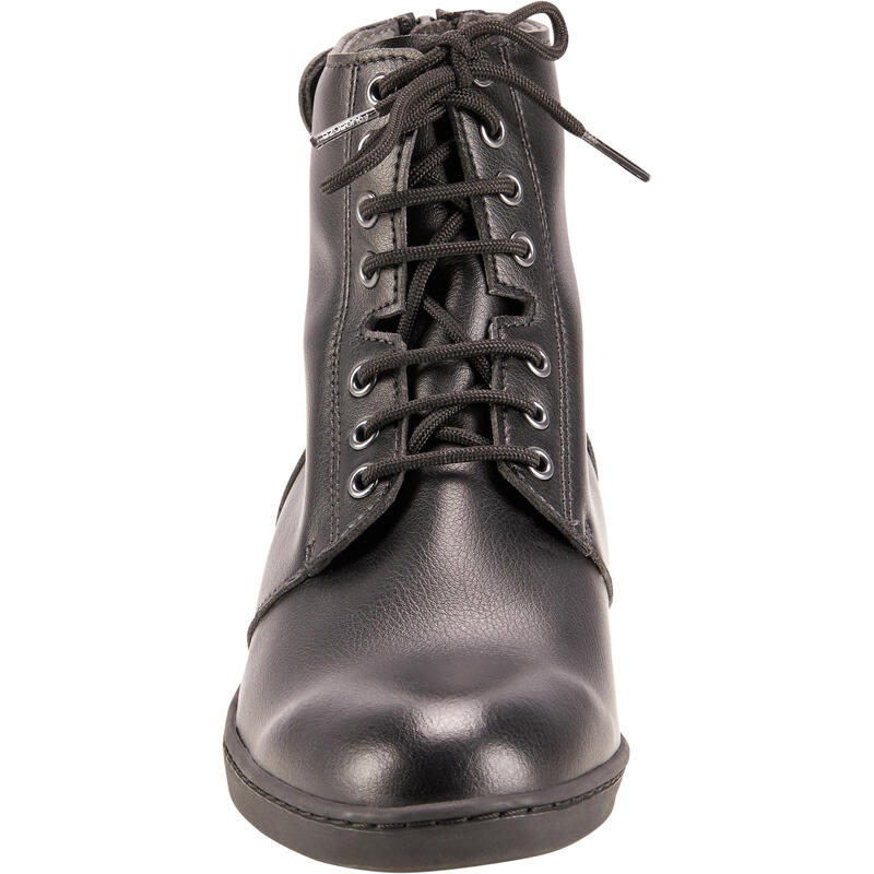 Boots équitation lacets Adulte - 500 noires