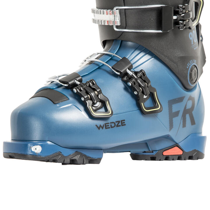 Men's Freeride Ski Boots Blue WEDZE Decathlon