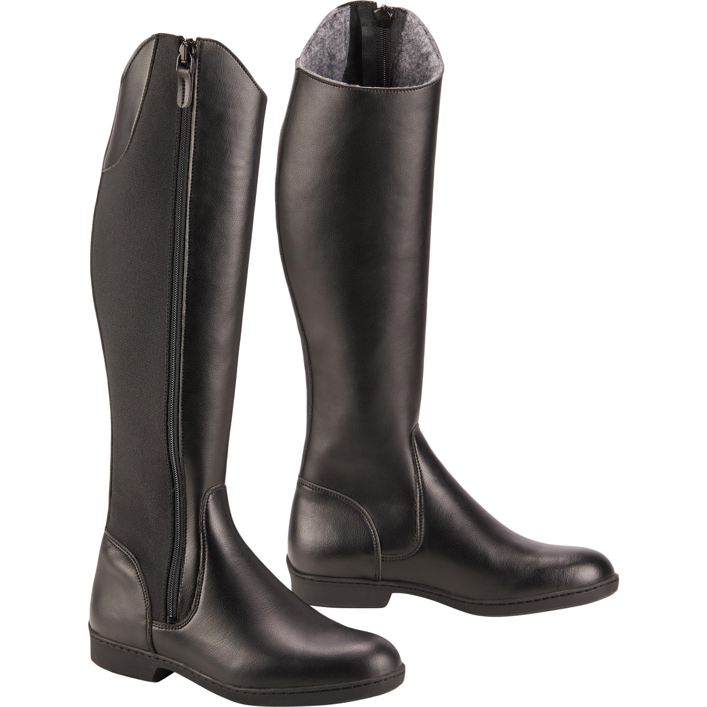 Stivali equitazione adulto 500 WARM caldi neri FOUGANZA | DECATHLON