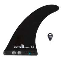 Mittfena Longboard FCS Dolphin 8'' FCS2 Vattensport och Strandsport - Fena FCS Dolphin 8