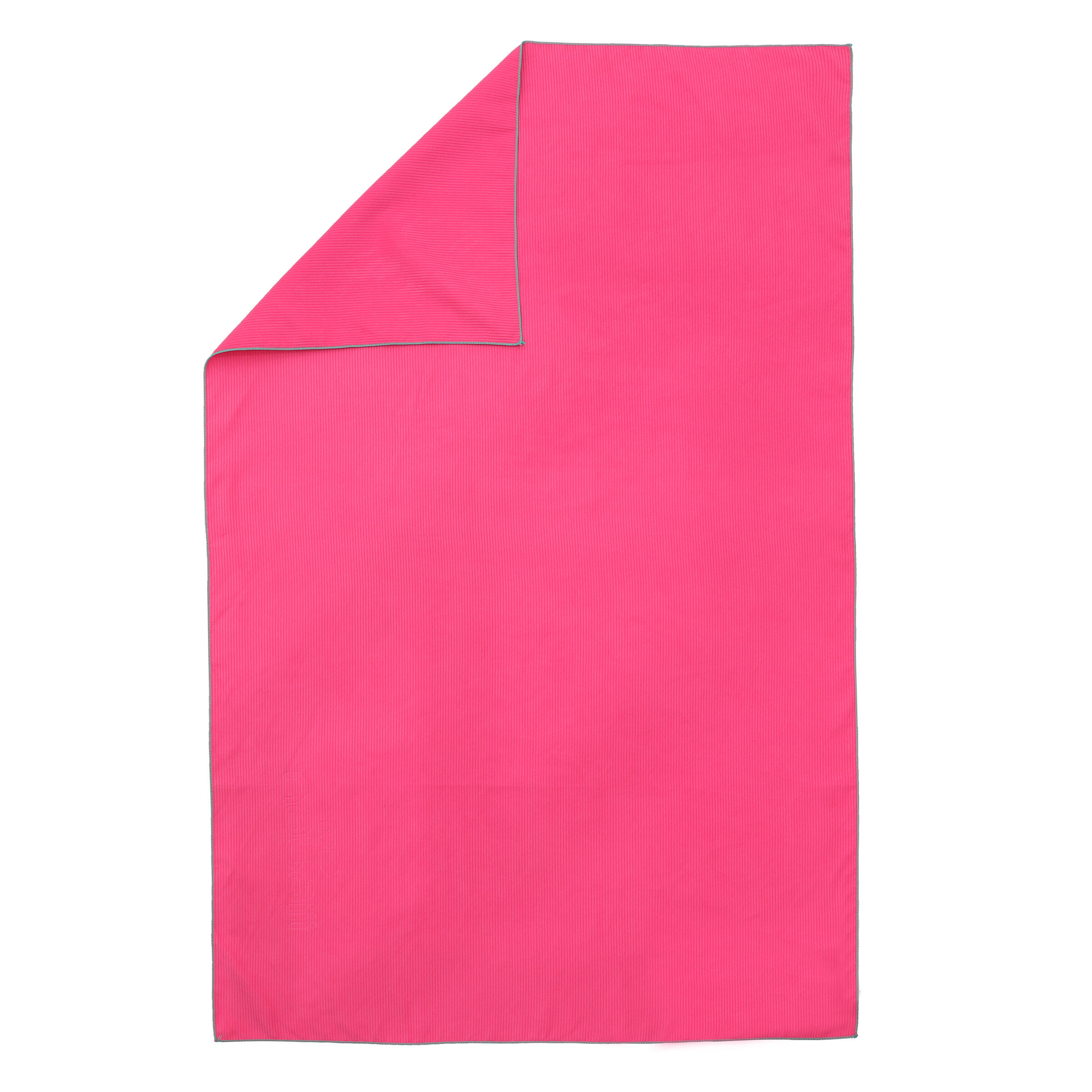 NABAIJI Microfibre Swimming towel size L 80 x 130 cm - Striped Pink