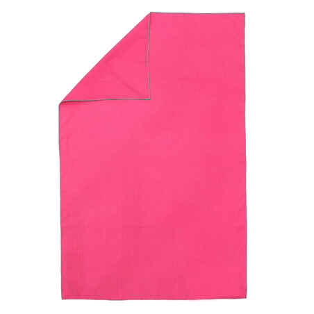 Rožnata brisača iz mikrovlaken (L, 80 x 130 cm)