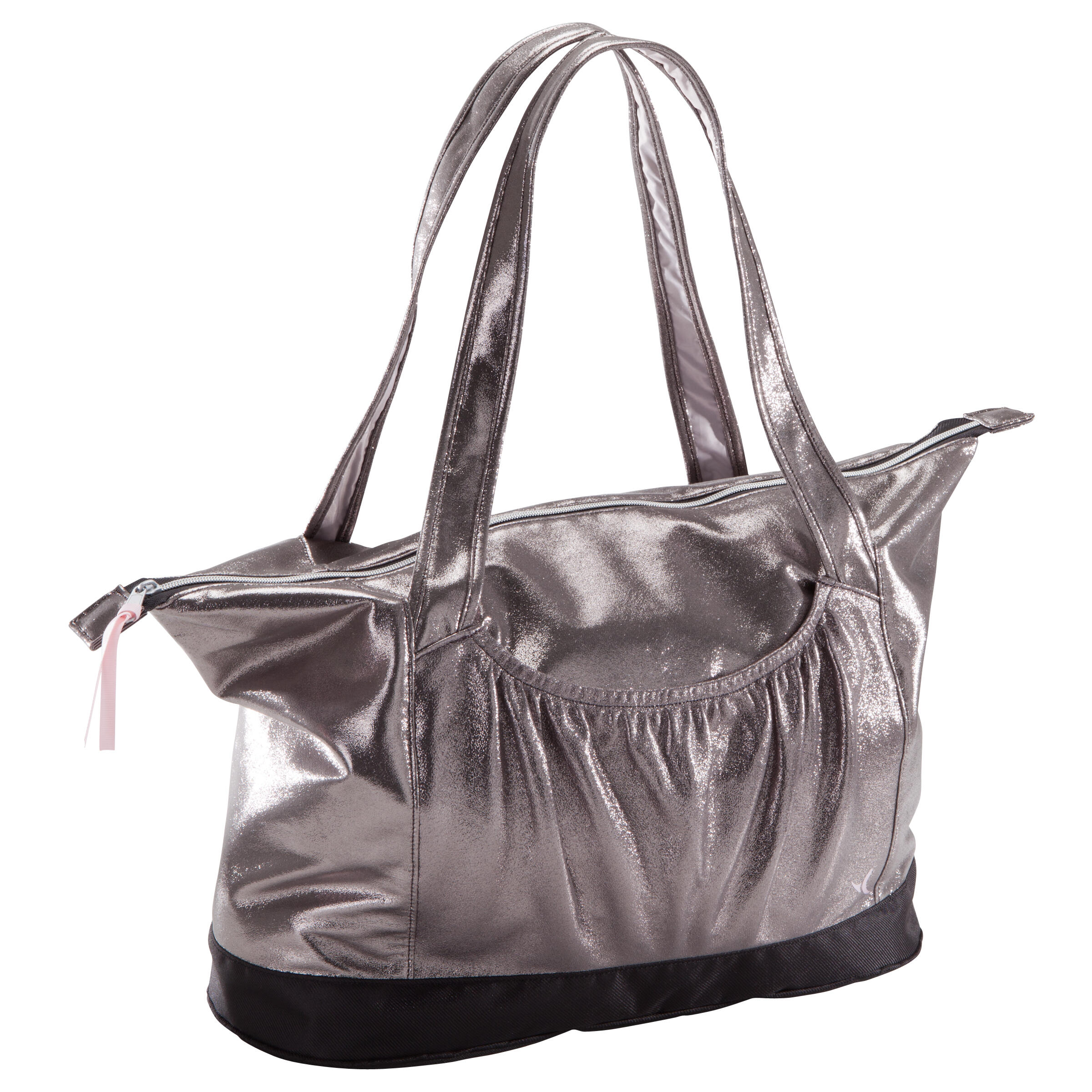 Bolso de danza plateado