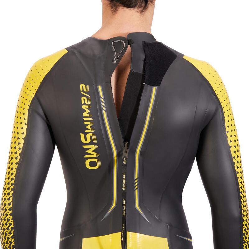 Traje De Neopreno 4/2 mm Natación En Aguas Abiertas Nabaiji OWS 900 Hombre Negro