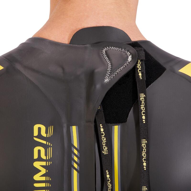 Traje De Neopreno 4/2 mm Natación En Aguas Abiertas Nabaiji OWS 900 Hombre Negro