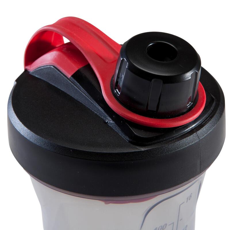 Shaker zwart/rood 500 ml