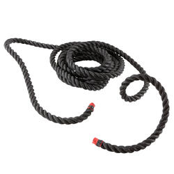 Cuerda Ondulatoria Cross Training Domyos Battle Rope Negro/Rojo