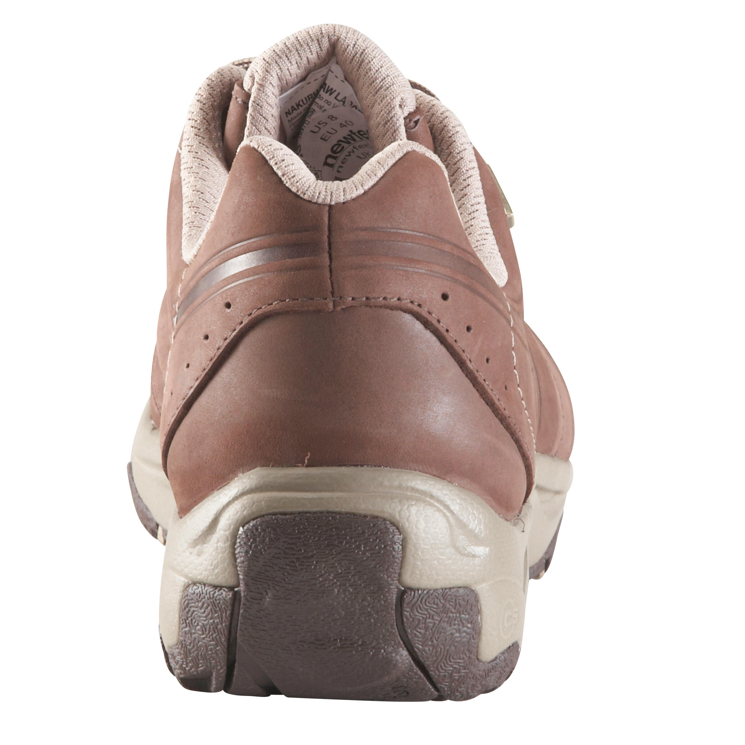 Nakuru Novadry women's fitness Waterproof Walking Shoes - brown/beige leather 3/4