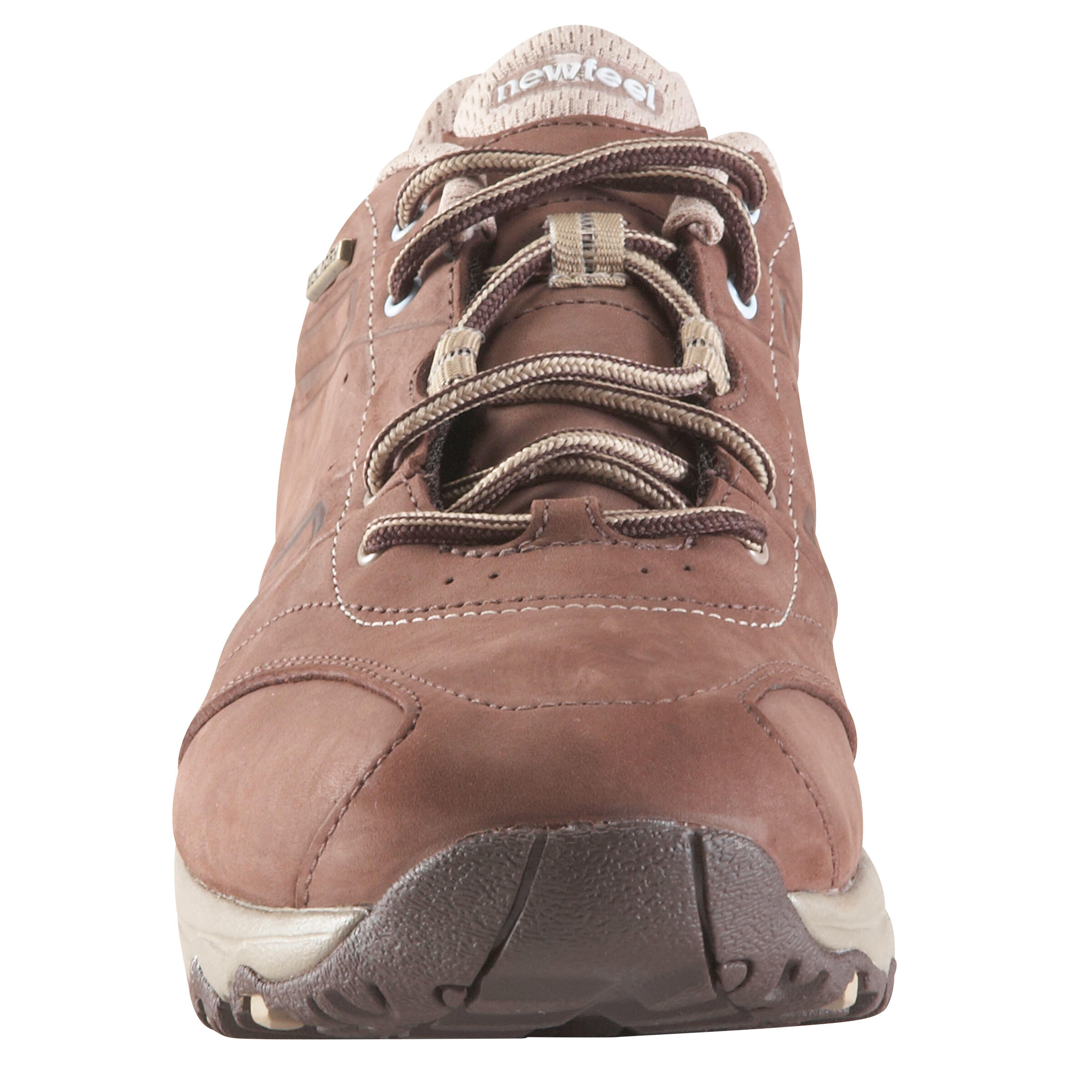 Nakuru Novadry women's fitness Waterproof Walking Shoes - brown/beige leather 4/4