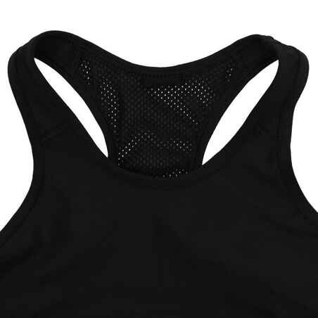 Girls' Breathable Sports Bra - Black