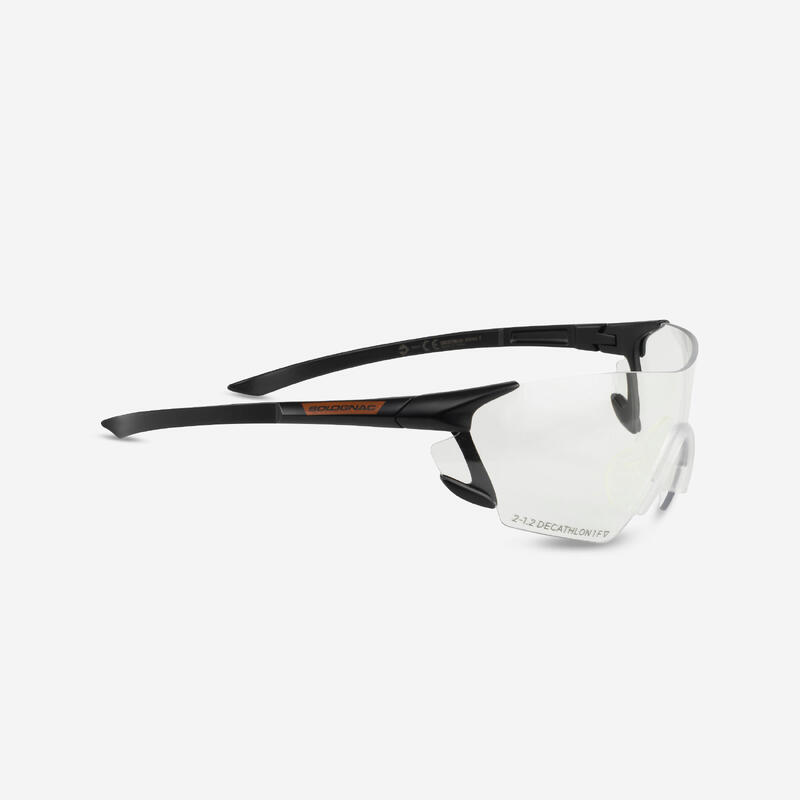 CLAY PIGEON SHOOTING PROTECTIVE GLASSES 100, PLAIN STRONG LENSES, CATEGORY 0