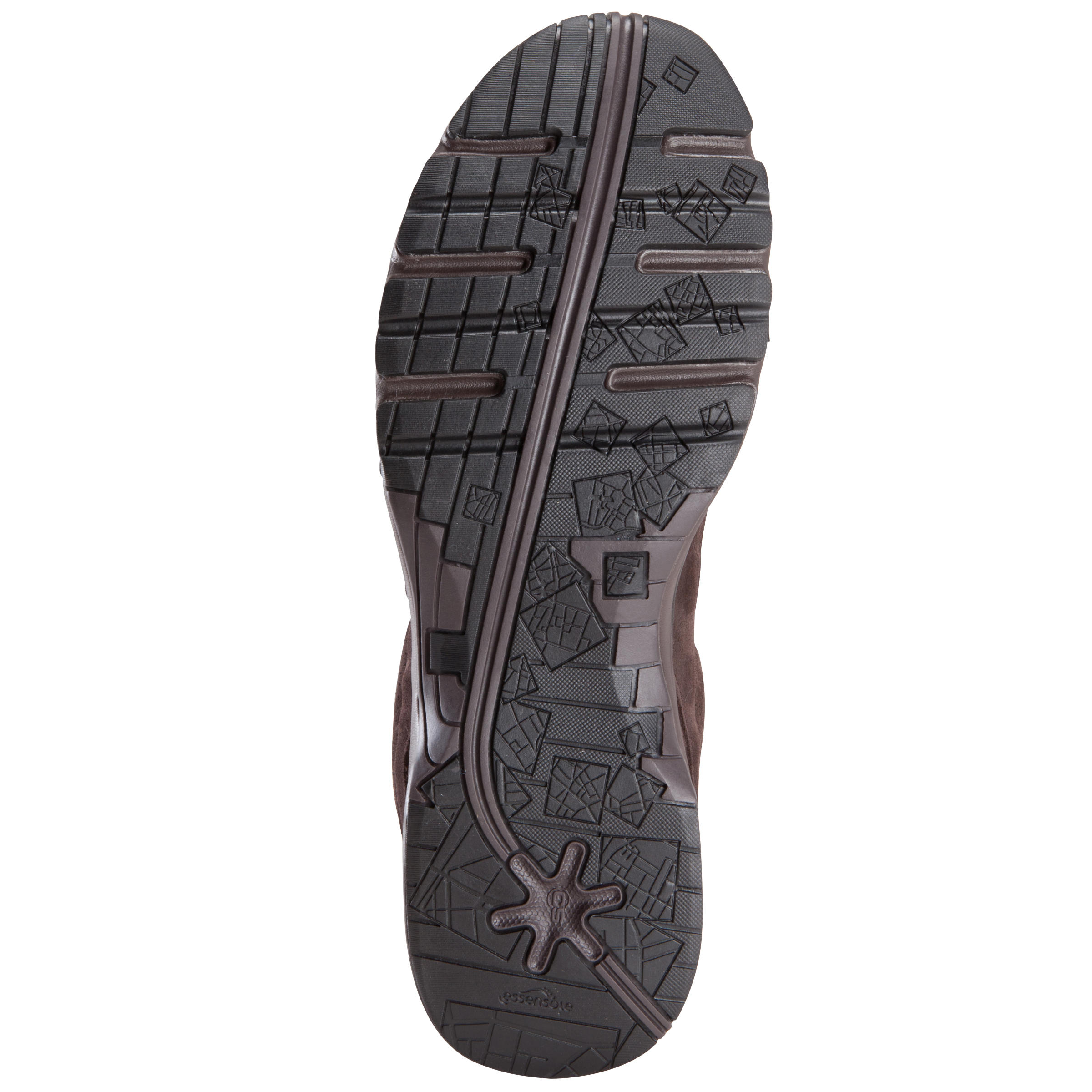 Borza men's active walking shoes - brown 7/17