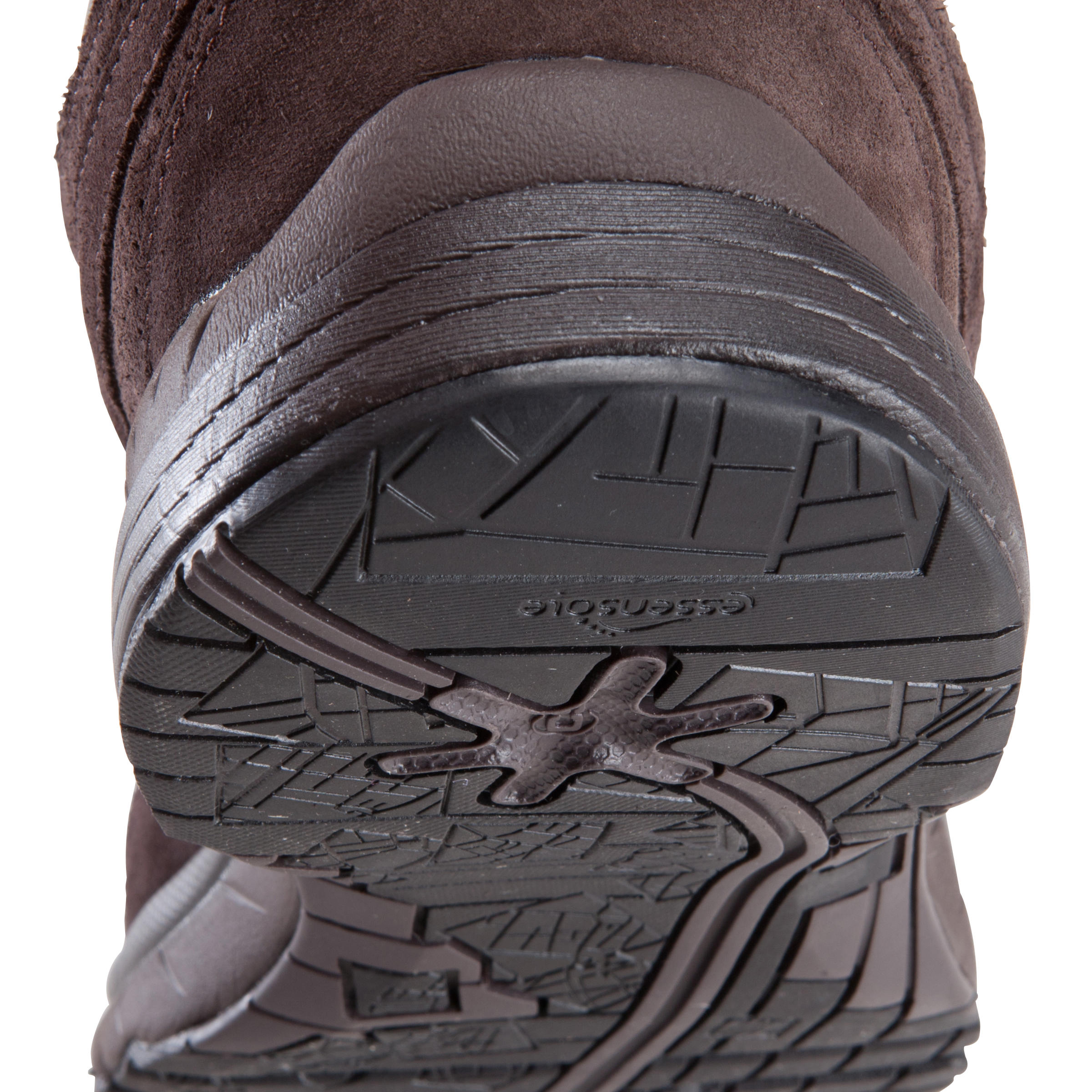 Borza men's active walking shoes - brown 14/17