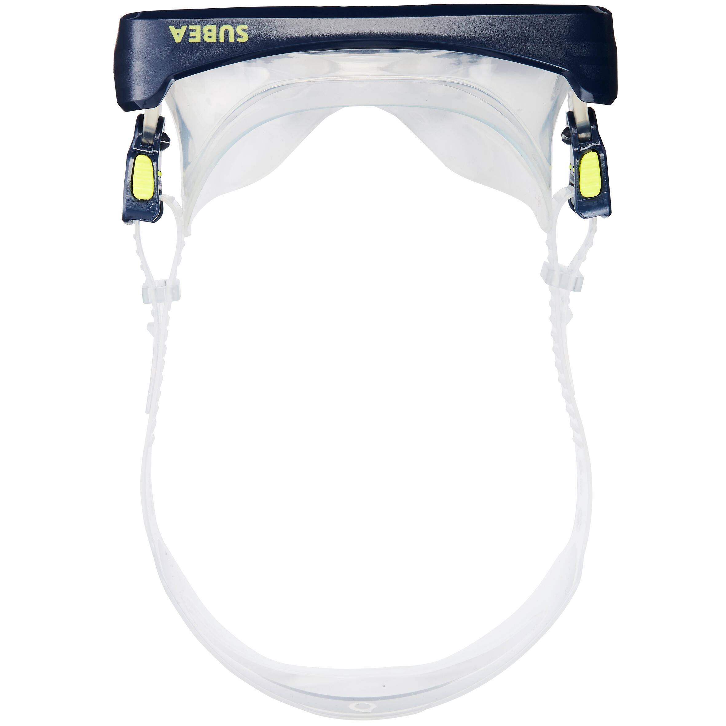 Scuba Diving Mask 100 Skirt and Blue Frame -  4