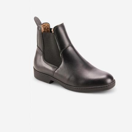 Boots chaudes équitation adulte 500 WARM noir