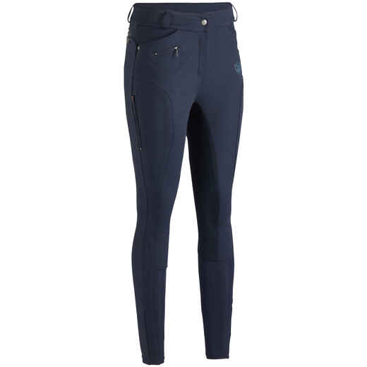 
      580 Full Seat Women's Horse Riding Jodhpurs - Navy
  