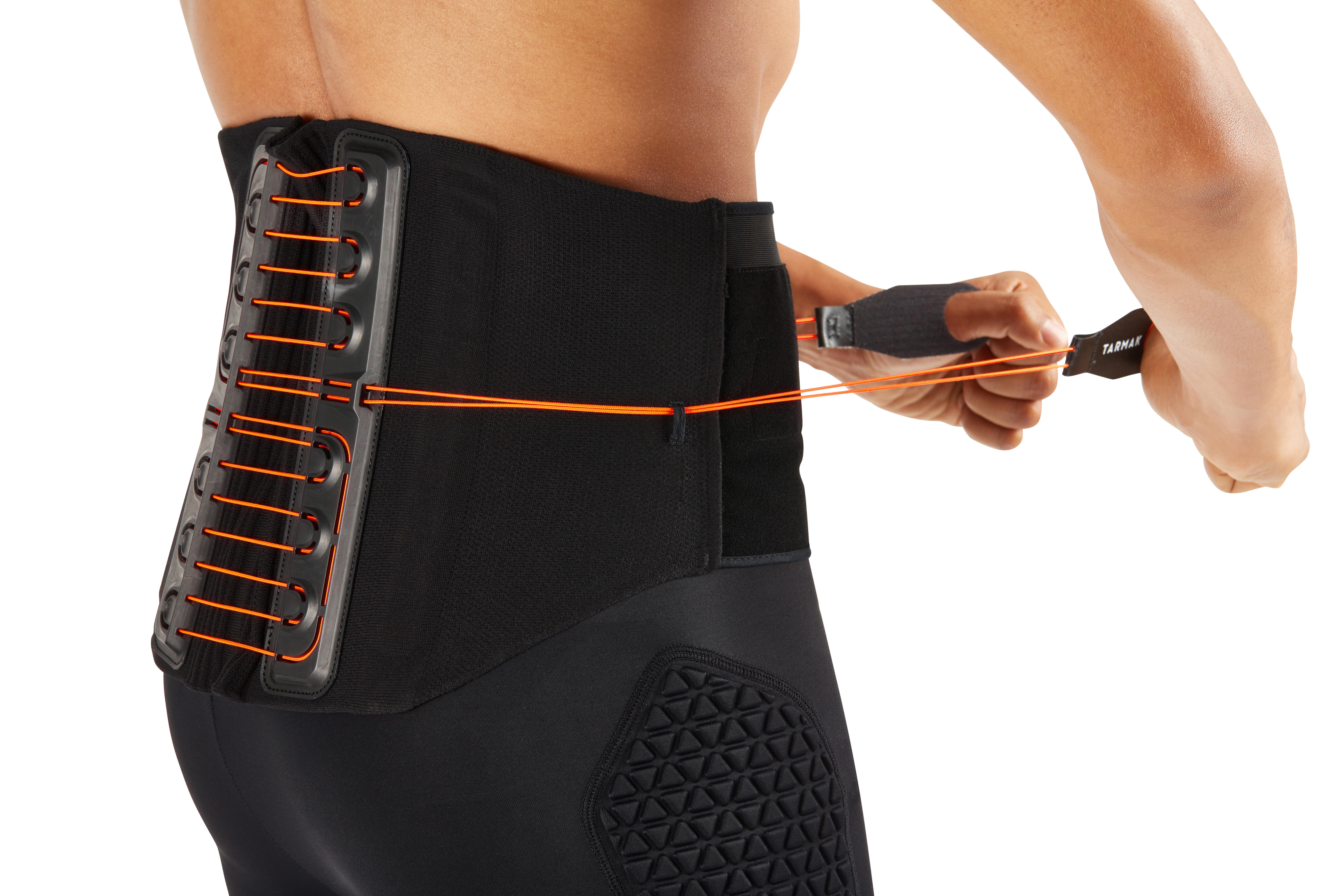 Strong 900 Men's/Women's Supportive Lumbar Brace - Black TARMAK - Decathlon