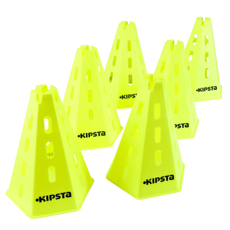 Lot 6 cônes Modular 30 cm jaunes