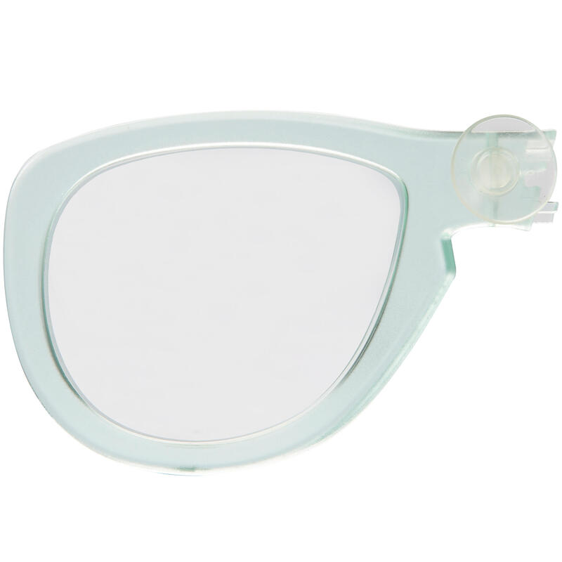 Corrigerend glas rechts bijziendheid voor snorkelmasker Easybreath muntgroen