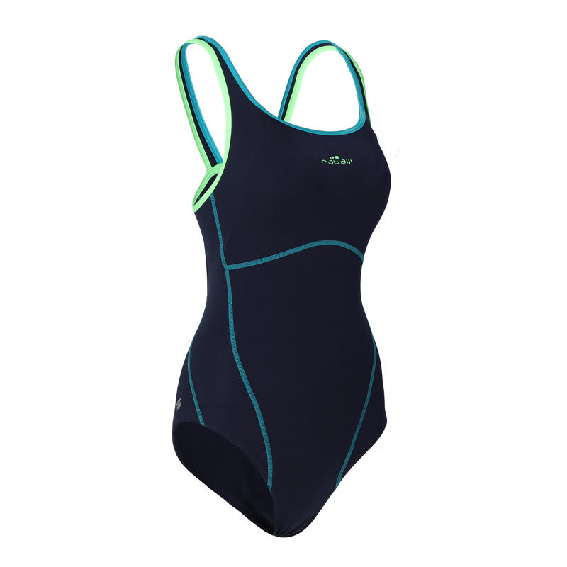 Kamiye+ Women's Chlorine-Resistant One-Piece Swimsuit - Blue