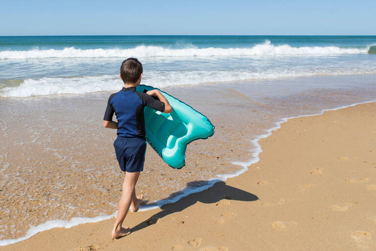 Bodyboard tiup anak DISCOVERY 4 tahun-8 tahun (15-25Kg) biru