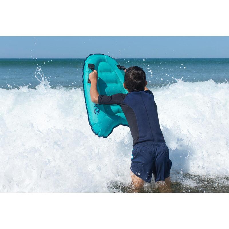 Bodyboard gonflable discovery enfant vert poignées