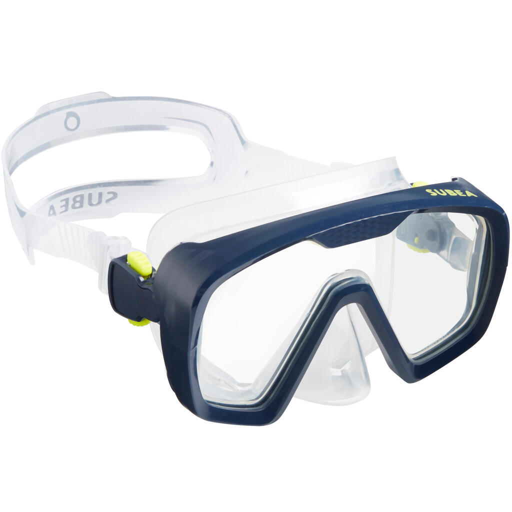 Diving Mask - 100 SCD Two-tone Opaque Blue