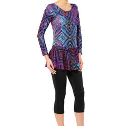 Audrey Sleeve Leg Women's One-Piece Swimsuit - Pyr Pink