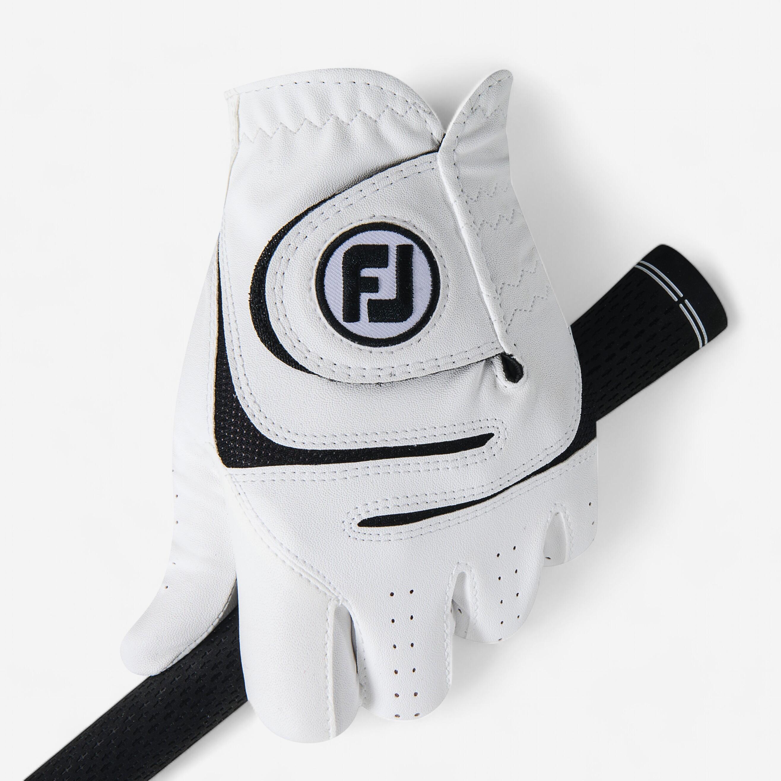 WEATHERSOF MEN'S RIGHT-HAND GOLF GLOVE - FOOTJOY WHITE