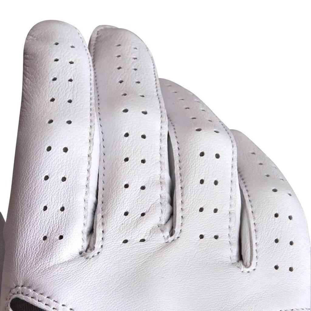 500 Women's Golf Advanced and Expert Glove - Left-Hander White