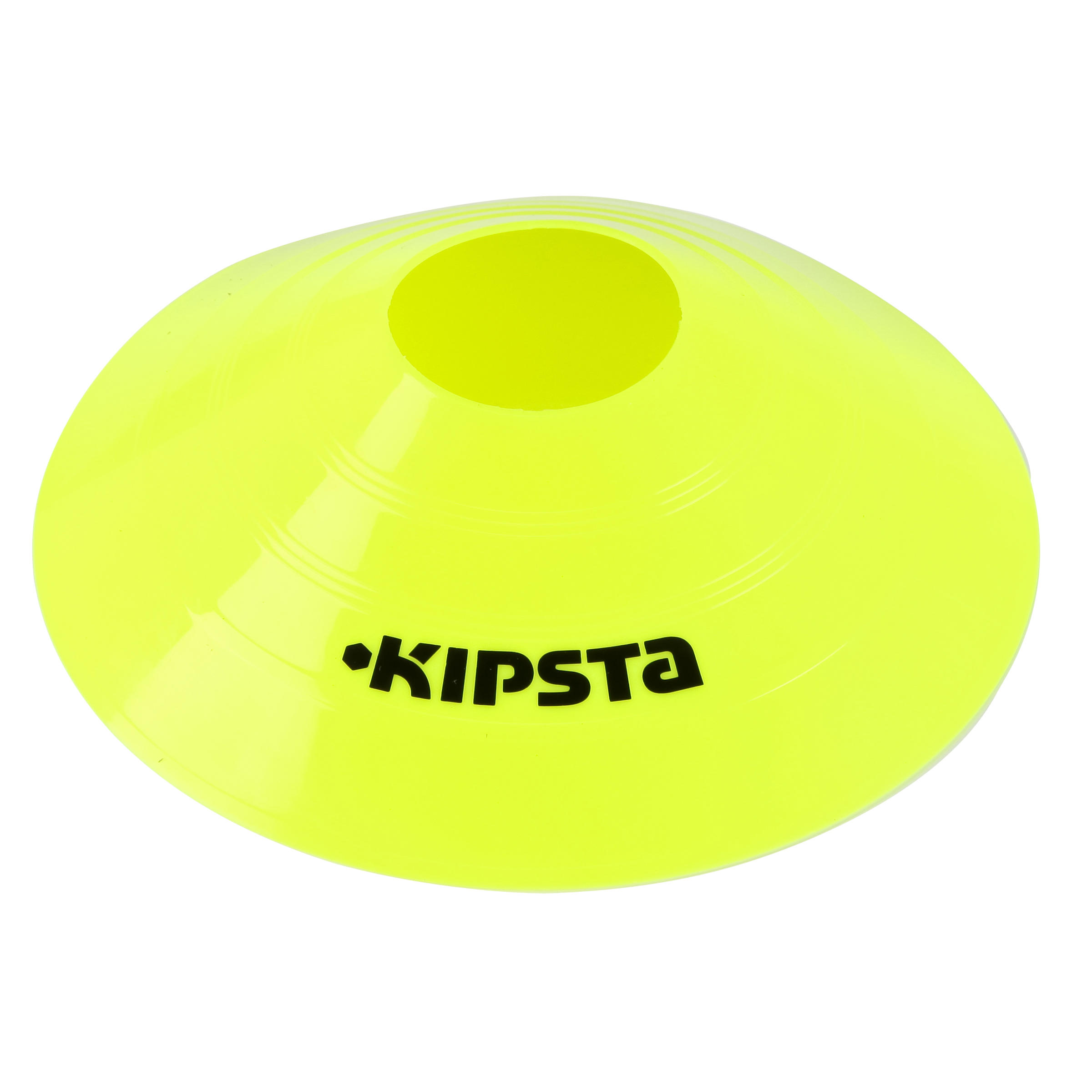 Flat Disc Markers 10-Pack - Neon Yellow 7/18