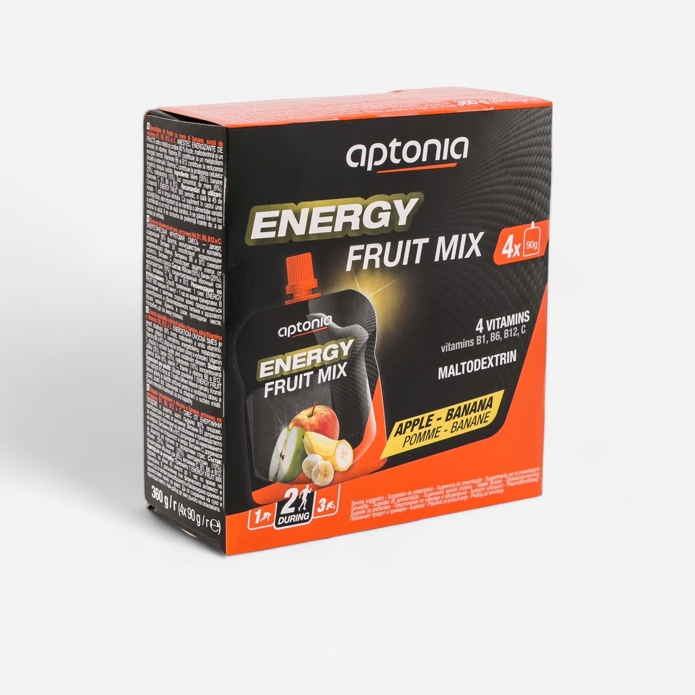 Aptonia Vruchtenlekkernij Energy Fruit Mix Appel Banaan 4X 90G aptonia kopen in de aanbieding