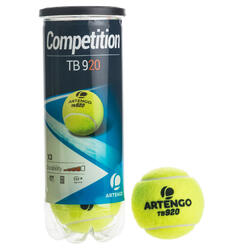 BALLE DE TENNIS TB 920*3 JAUNE