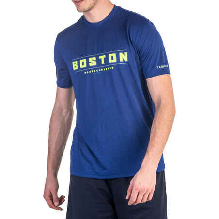 Fast Boston Intermediate Basketball T-Shirt - Blue/Yellow