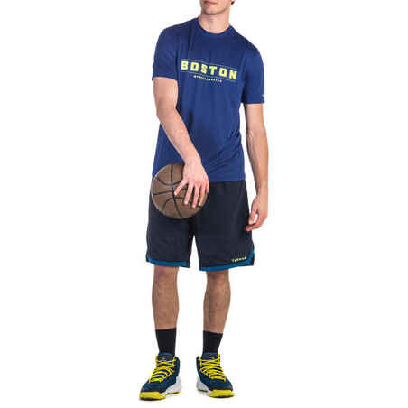 Fast Boston טי שירט כדורסל לשחקני כדורסל ברמת מתחילים/מתקדמים – כחול/צהוב