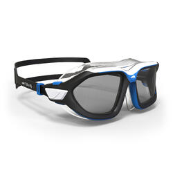 Masque de natation 500 ACTIVE taille L Noir Bleu verres fumés