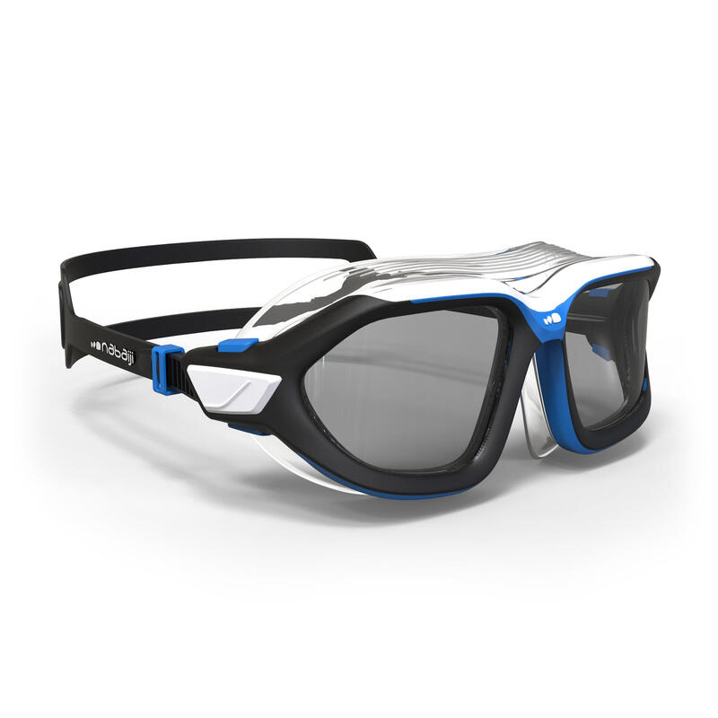 Masque de natation 500 ACTIVE taille G Noir Bleu verres fumés Masque de natation 500 ACTIVE taille G Noir Bleu verres fumés