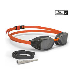 Lunettes de natation 900 B-FAST Noir Orange verres fumés