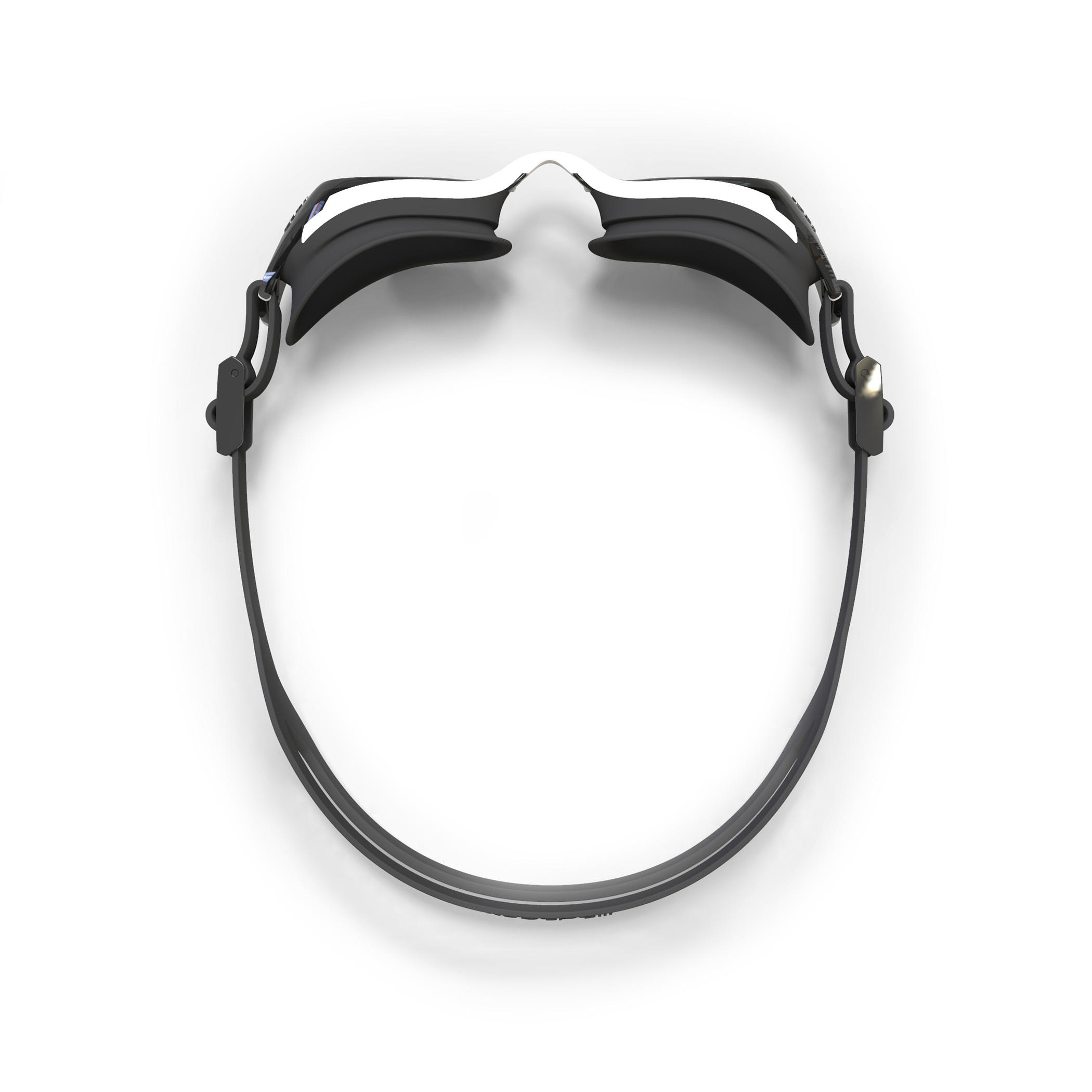 ОЧКИ ДЛЯ ПЛАВАНИЯ С ДЫМЧАТЫМИ ЛИНЗАМИ ЧЕРНО-БЕЛЫЕ BFIT NABAIJI