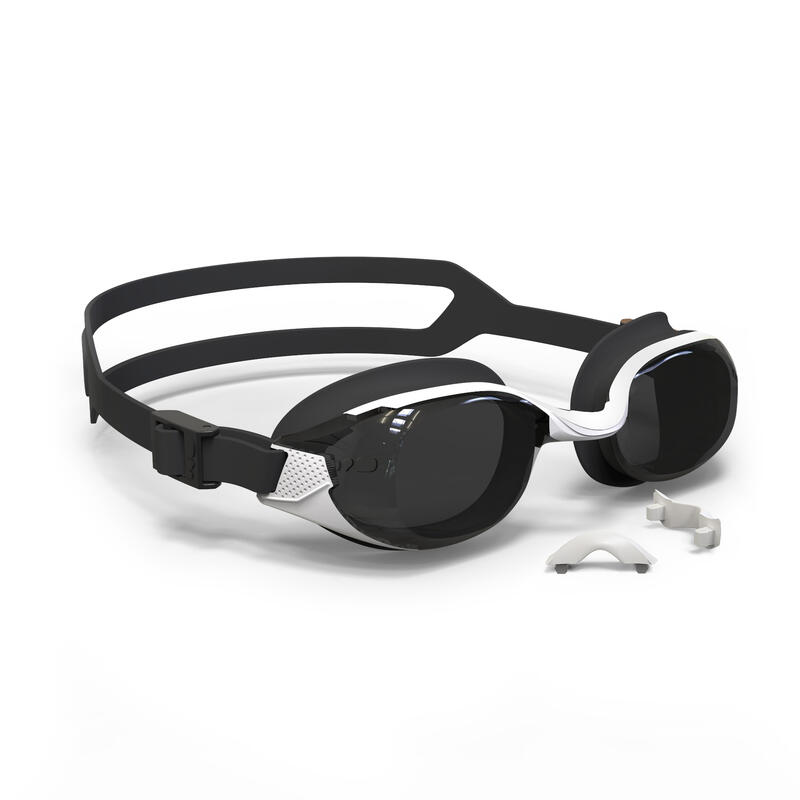 LUNETTES DE NATATION - BFIT VERRES FUMES - NOIR / BLANC