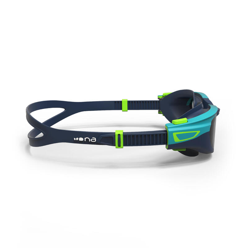 Second Hand - Occhialini nuoto viso piccolo 500 SPIRIT blu-verde - BUONO