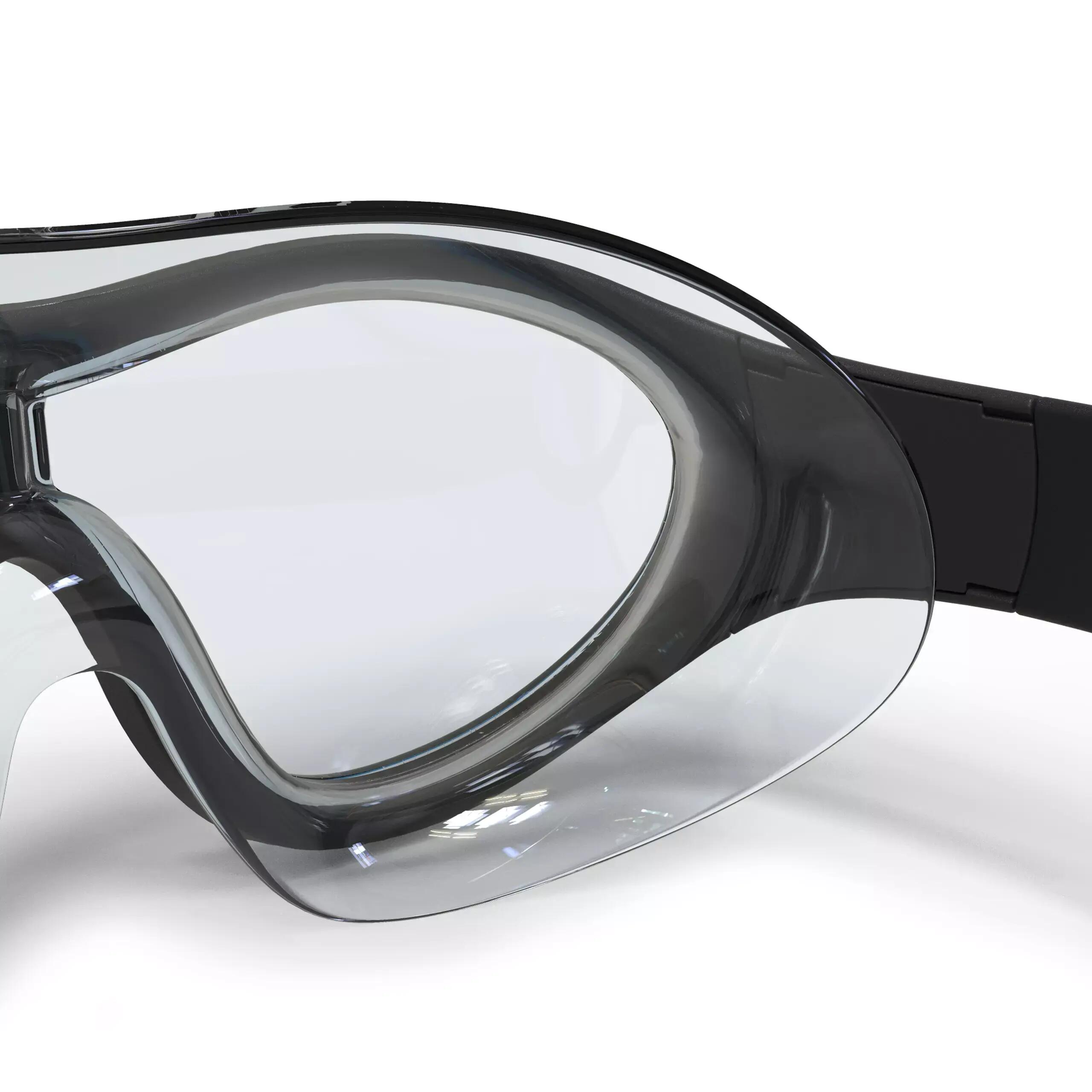SWIMMING POOL MASK SWIMDOW SIZE L CLEAR LENSES - BLACK BLUE -  5