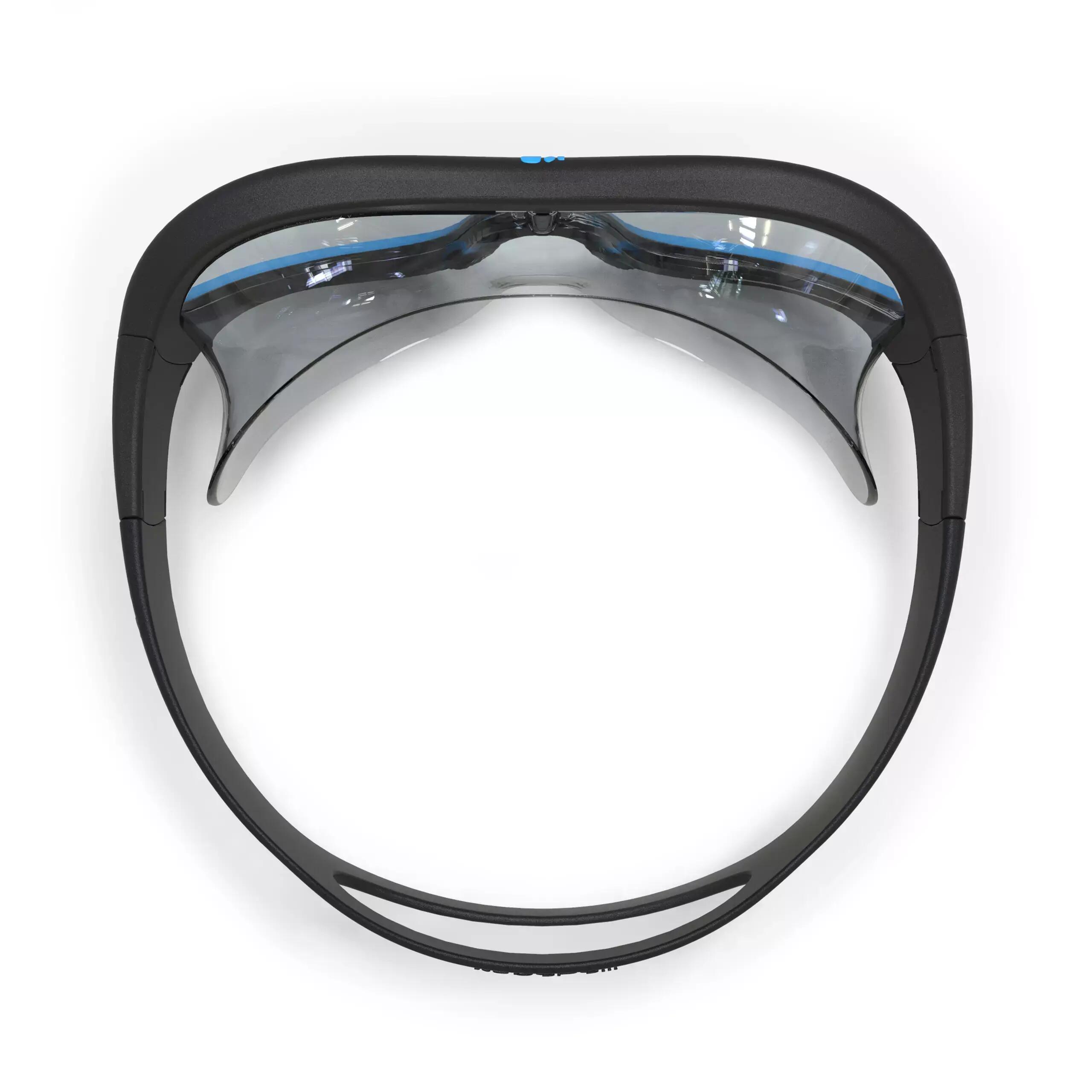 SWIMMING POOL MASK SWIMDOW SIZE L CLEAR LENSES - BLACK BLUE -  4