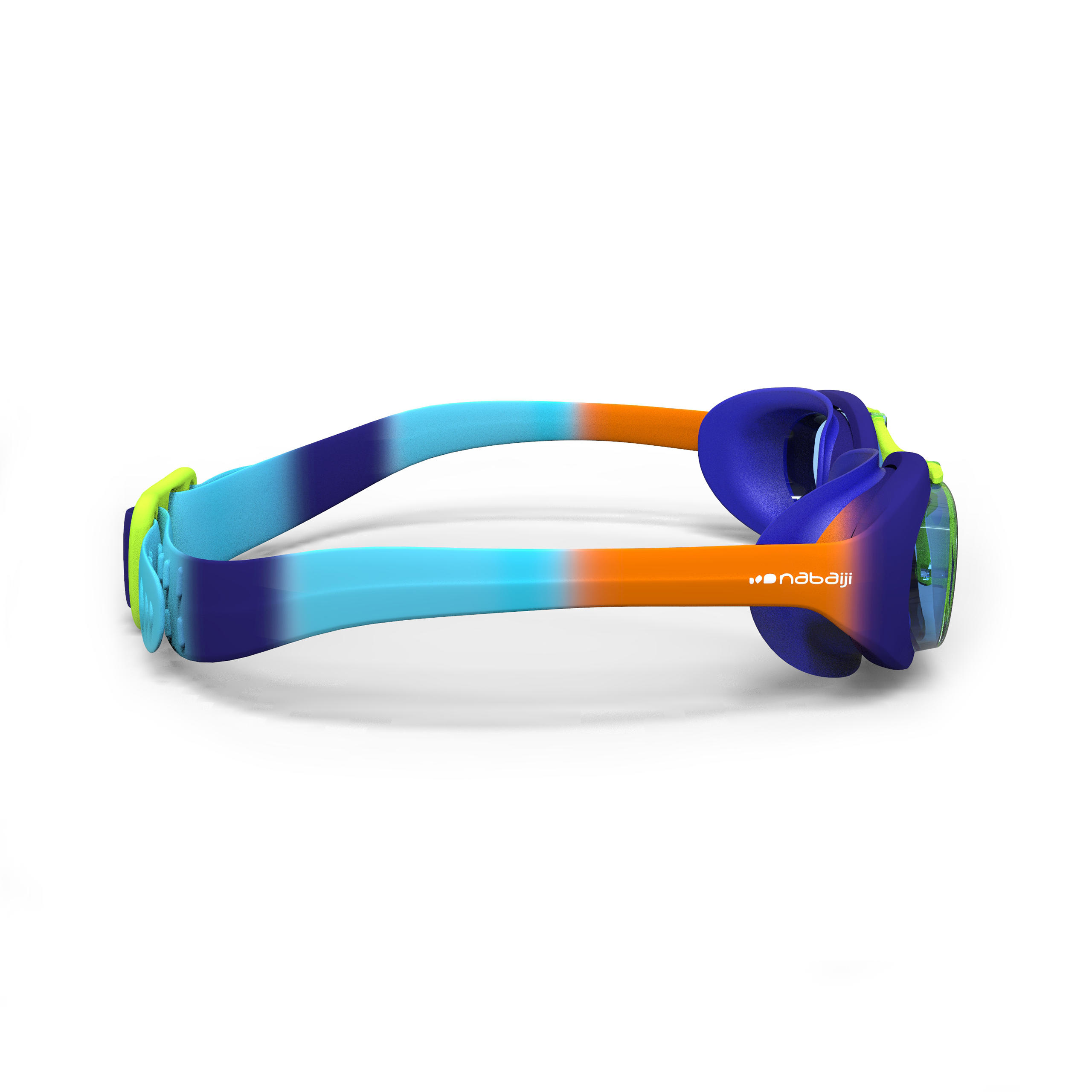 

Swimming Goggles Xbase Dye  Clear Lenses - Blue Orange -  By NABAIJI | Decathlon